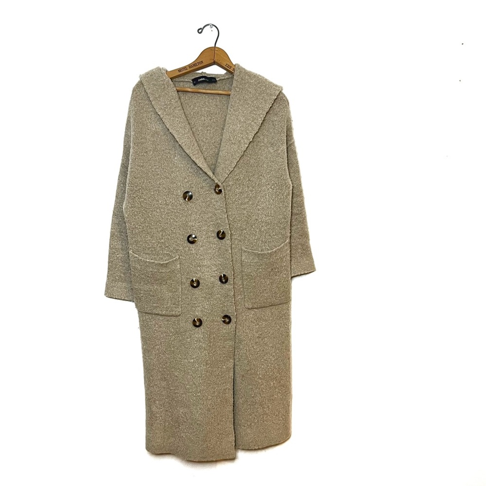 Zara Knit | Beige Cardigan Jacket